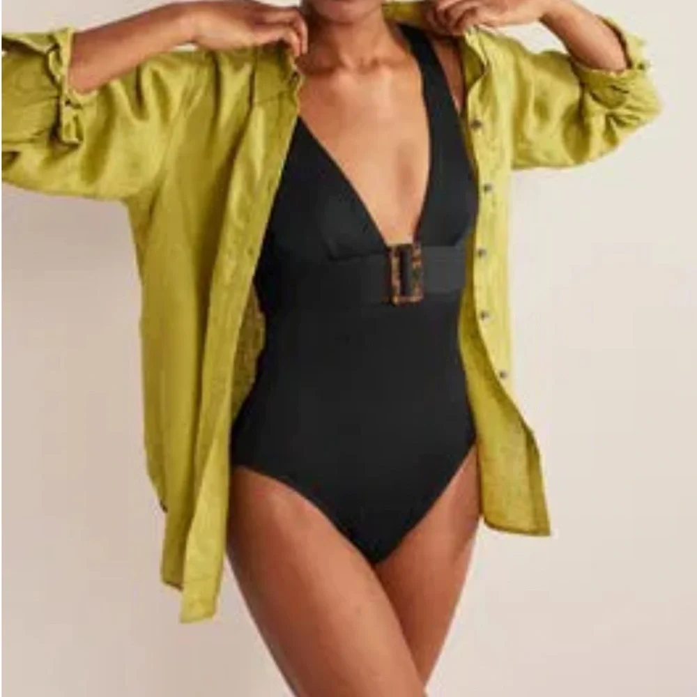Boden Resin Buckle Swimsuit - Picture 1 of 16